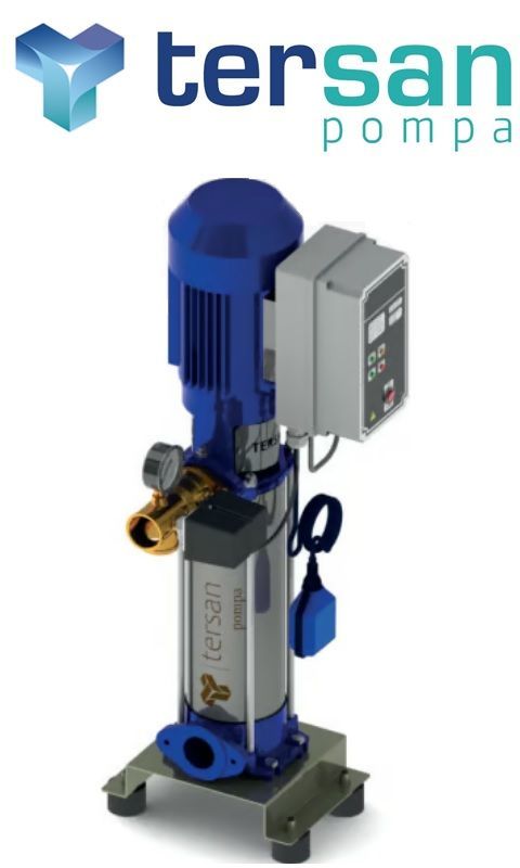 TERSAN, 1xTH 6-8, 1HP, 220V, TEK POMPALI, DÜŞEY MİLLİ, ÇOK KADEMELİ HİDROFOR