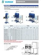 Sumak SHT6C  180/10   3X1.35 kW  380V  Üç Pompalı Düşey Milli Kademeli Hidrofor