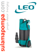 LEO LKS-250PW 0,3 HP AÇIK FANLI PLASTİK GÖVDELİ DALGIÇ POMPA