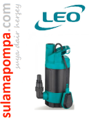 LEO LKS-400PW 0,5 HP AÇIK FANLI PLASTİK GÖVDELİ DALGIÇ POMPA