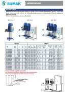 Sumak SHT16B  550/4   2X4 kW  380V  İki Pompalı Düşey Milli Kademeli Hidrofor