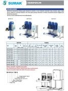 Sumak SHT16C  550/4   3X4 kW  380V  Üç Pompalı Düşey Milli Kademeli Hidrofor