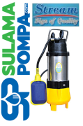 STREAM SVQ250F 0.35 HP 220V ATIKSU DRENAJ VE FOSEPTİK DALGIÇ POMPA