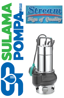 STREAM WSD(T) 75/35 1.HP 220V DÖKÜM GÖVDELİ PİS SU DALGIÇ POMPA