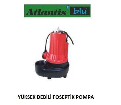 ATLANTİS 80WQ 12-1.5M  2HP 220V YÜKSEK DEBİLİ FOSEPTİK DALGIÇ POMPA