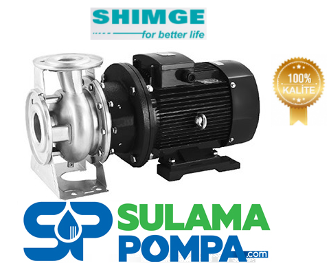 SHIMGE   DZA65-40-125/3 4.HP 380W PASLANMAZ GÖVDELİ SANTRİFÜJ POMPA