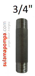 3/4 \'\' 11 CM SİYAH BORU NİPELİ