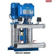 Etna 2KO-ST5/10-22     2X3Hp 380V  İki Pompalı Dik Milli Sabit Devirli Komple Paslanmaz Çelik Hidrofor