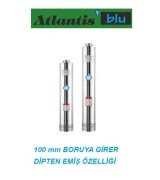Atlantis  4SNM 4/8    1.5Hp-220V   4''Çaplı Çok Kademeli 1¼'' Çıkışlı 10mt Kablolu + Panolu  Monoblok  Pompa