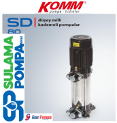 STAR SD 80/10 M 2.HP 220V DÜŞEY MİLLİ KADEMELİ POMPA