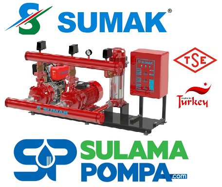SUMAK SMKT 750/2 EDJY DİZEL+ELEKTRİKLİ+JOKEY YANGIN HİDROFORLARI