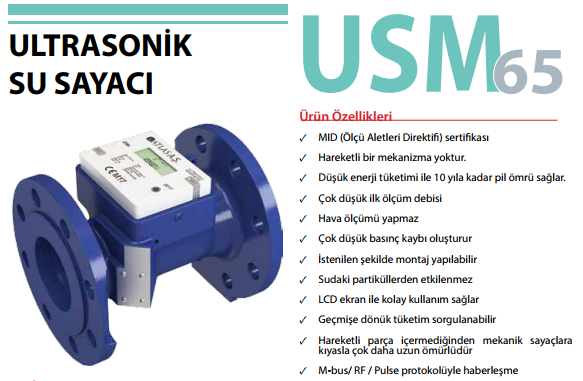 ATLAS USM-65 ULTRASONİK SU SAYAÇLARI