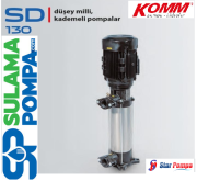 STAR SD 130/4 T 5.5 HP 380V DÜŞEY MİLLİ KADEMELİ POMPA