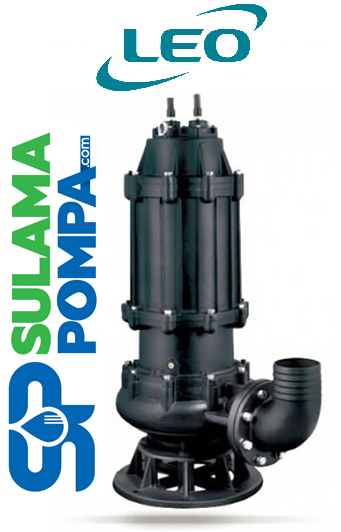 LEO 50WQD10-10-0.75F  1.HP 220V AÇIK FANLI KANALİZASYON DALGIÇ POMPA