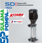 STAR SD 160/7 T 15 HP 380V DÜŞEY MİLLİ KADEMELİ POMPA