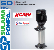 STAR SD 190-4 T 20.HP 380V DÜŞEY MİLLİ KADEMELİ POMPA