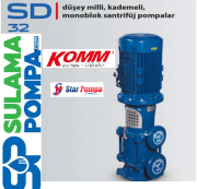 STAR SD 32/8  20.HP 380V DÜŞEY MİLLİ KADEMELİ POMPA