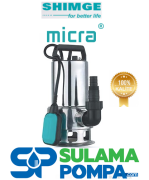 MİCRA CSP750  DİNOX-3 750W 220V AÇIK FANLI PASLANMAZ GÖVDELİ DALGIÇ POMPA