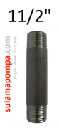11/2\'\' 90 CM SİYAH BORU NİPELİ
