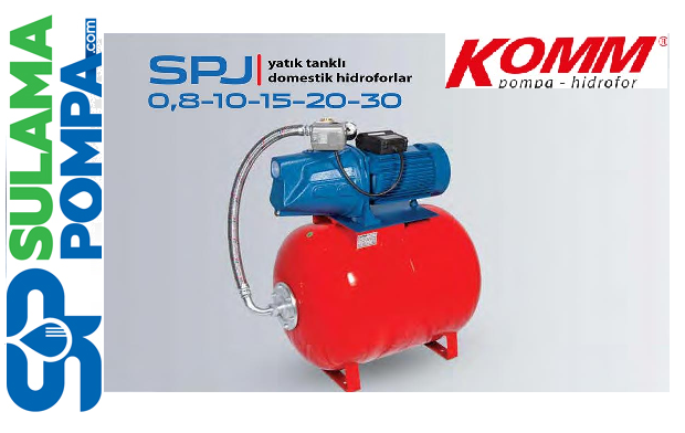 STAR SPJ-Y 15 M 1,5 HP 220V (6 KAT 10 DAİRE) YATIK TANKLI PAKET HİDROFOR