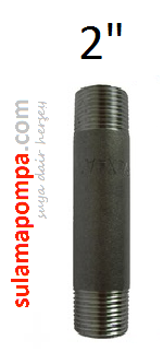 2\'\' 90 CM SİYAH BORU NİPELİ