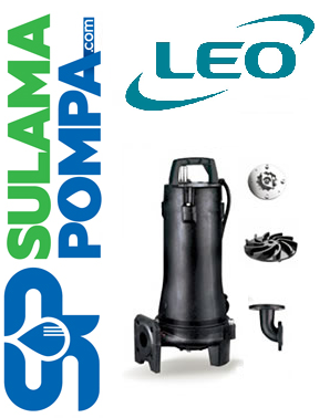 LEO 32SWPm3.6-30-2.2/QG 3.HP 220V PARÇALAYICI BIÇAKLI DALGIÇ POMPA