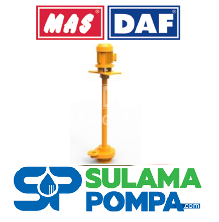 MAS PSH-200 1.5 HP 380w DÜŞEY MİLLİ ATIK SU POMPASI