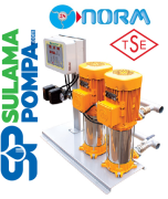 NORM NBH 2/1105 M 2x1,HP ÇİFT POMPALI DİJİTAL PANOLU HİDROFOR+3 MT FLATÖR