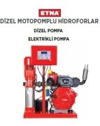 Etna YKO 10/7-30/D10     4 Hp elektrikli- 10Hp Dizel 380V  Dik Milli Dizel Motopomplu Yangın Hidroforu (Dizel + Elektrikli)