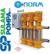 NORM NBH 3/1203 M 3x1.5 HP ÜÇ POMPALI DİJİTAL PANOLU HİDROFOR+3MT FLATÖR