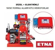 Etna Y2 KO 15/9-55+D10     7.5 Hp Elektrikli- 10Hp Dizel 380V  Yatay Pompalı Alarm Kitli Yangın Hidroforu (Dizel + Elektrikli)