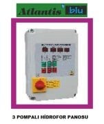 Atlantis KRS 3S1-3M  1-3Hp  220V  Elektronik Kartlı 3 Pompalı Hidrofor Seti Panosu