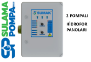 SUMAK SPMH 2x1.6 KW 220V 2 POMPALI HİDROFOR PANOLARI
