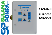 SUMAK SPTH 3x3 KW 380V 3 POMPALI HİDROFOR PANOLARI
