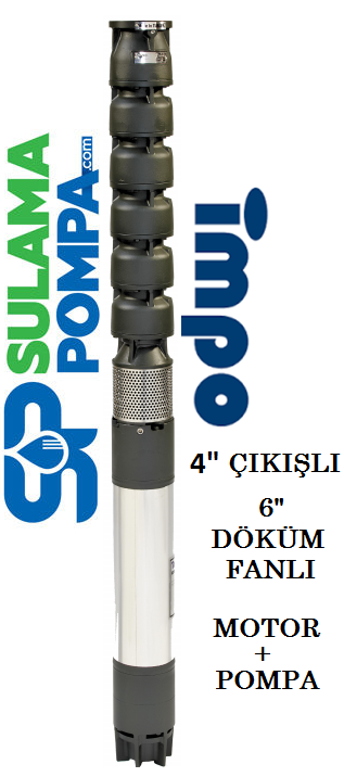 S 655/03 - 10 HP 4''ÇIKIŞLI  6'' DÖKÜM FANLI DALGIÇ POMPA(C Tipi Motorlu)