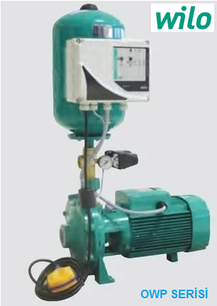 Wilo OWP 205  5.5kW 380V  Tek Pompalı İki Kademeli Monoblok Yatay Şalt Sayısı Kontrollü Şasesiz Sessiz Paket Hidrofor