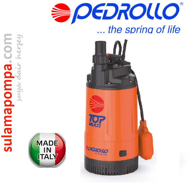 PEDROLLO TOP MULTI 2 PLASTİK GÖVDELİ KESON KUYU DALGIÇ POMPA