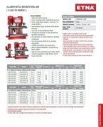 Etna Y2 KO 25/6-55     2X7.5 Hp 380V   İki Pompalı Alarm Kitli Yangın Hidroforu