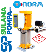 NORM NBH 1/1504-CT 5,5 HP 380W TEK POMPALI DİJİTAL PANOLU HİDROFOR+3MT FLATÖR