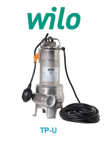 Wilo TP-U 10M   0.75kW 220V  Kirli Su Ve Foseptik Pis Su Paslanmaz Çelik Dalgıç Pompa