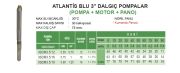 Atlantis  3SDM3.5/19    1.25Hp-220V   3'' Motorlu + Panolu Dalgıç Pompa