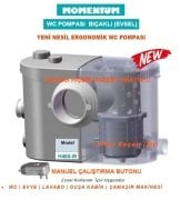 Momentum H450-W  450W 220V  WC Tuvalet Pompası - BIÇAKLI (wc,evye, lavabo, duşakabin, çamaşır makinesi) EVSEL