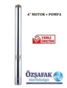 Öz Şafak  ST 7/56   10 Hp 380V  4'' Dalgıç Pompa (Motor + Pompa)