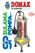 DOMAK AST1350 V5 4, HP 380V DÖKÜM GÖVDELİ AÇIK FANLI FOSEPTİK DALGIÇ POMPA (PANOLU)