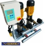 Vortex VKP VD S/S 7-06   2x2Hp 220V  Çift Pompalı Çelik Fanlı Dik Milli Kademeli Dreambox Panolu Hidrofor -Aisi 304