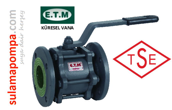 E.T.M YUSAL PN 6 DN50 KÜRESEL VANA TAM GEÇİŞLİ