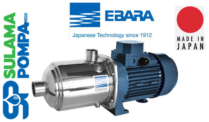 EBARA MATRİX 5-6T/1.3 1.8 HP 380W YATAY MİLLİ ÇOK KADEMELİ PASLANMAZ ÇELİK SANTRİFÜJ POMPA