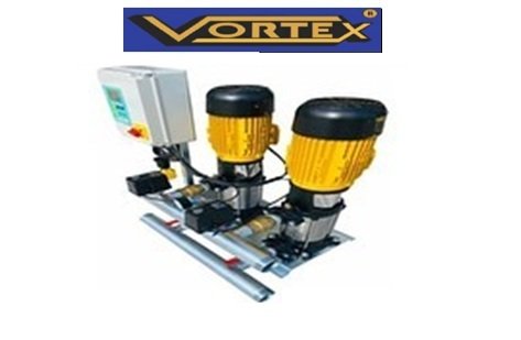 Vortex YBT 20-09  2x5.5Hp 380V İki Pompalı Kaplinli Noril Fanlı Dik Milli Kademeli Hidrofor -IE3 Motorlu