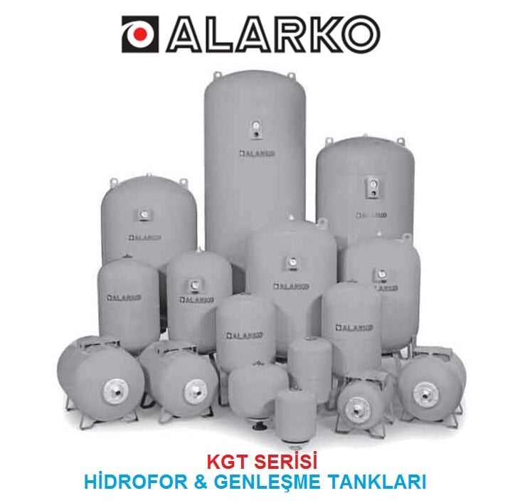 Alarko KGT 200D  200 Litre 10 Bar Dikey Ayaklı Kapalı Tip Hidrofor ve Genleşme Tankı