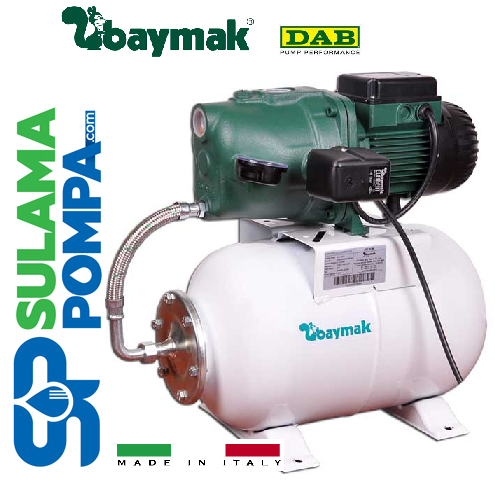 BAYMAK DAB JET 82 M 0.8 HP 20 LT TANKLI PAKET HİDROFOR